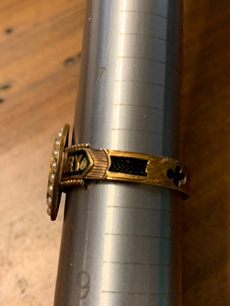 Victorian-Era 15K Gold Ring w/Authentic Hair of Christ: The Transcendence of All Times