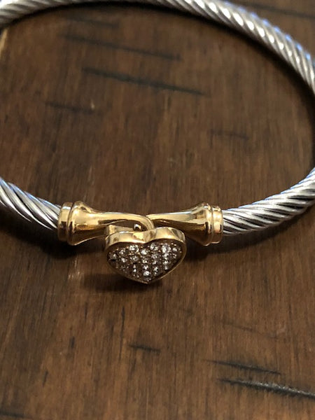 Lock 'em Down Heart Bracelet