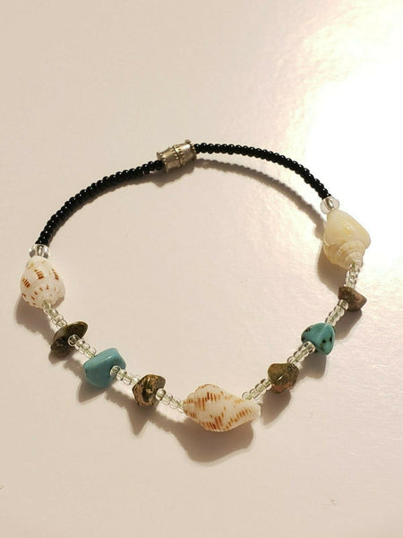 Costume Bracelet With Shells:  Three Mermaids of Beauty, Psychic Powers, and Abundance in All Things