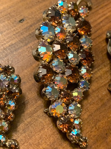 Vintage Pin and Clip Earrings Set:  Consult the Voices of the Pharaohs