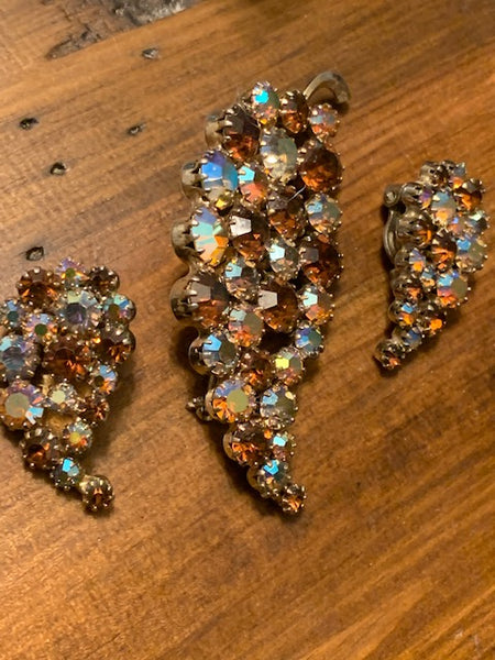 Vintage Pin and Clip Earrings Set:  Consult the Voices of the Pharaohs