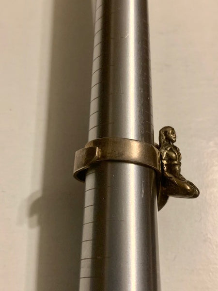 RING WITH TWO LADIES EGYPTIAN /CELISTIA TWIN ORACLE