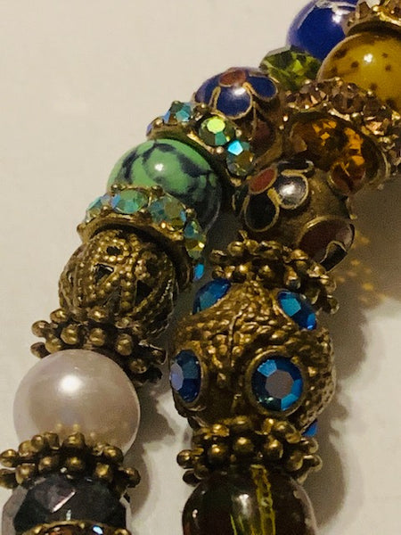 THIS IS ON EBAY-- You've Seen the Bracelet, Here's the Necklace!!  Extremely Rare Vintage Snake Necklace With Various Rhinestones And Enamel, The Coming of the Serpent of Knowledge