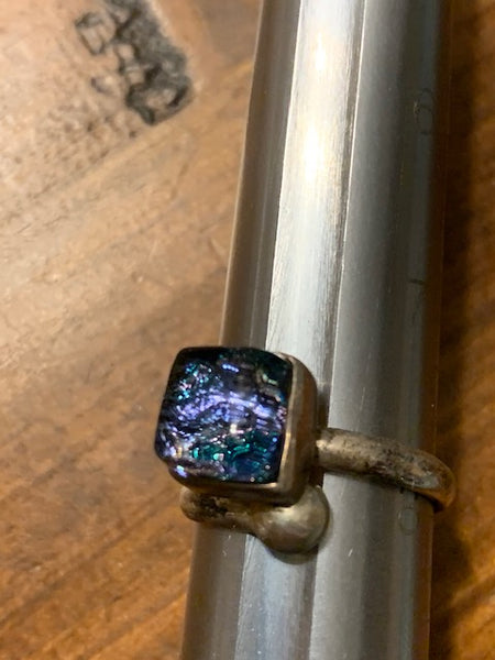 sterling silver, Unique Costume Ring, Cosmic Spark