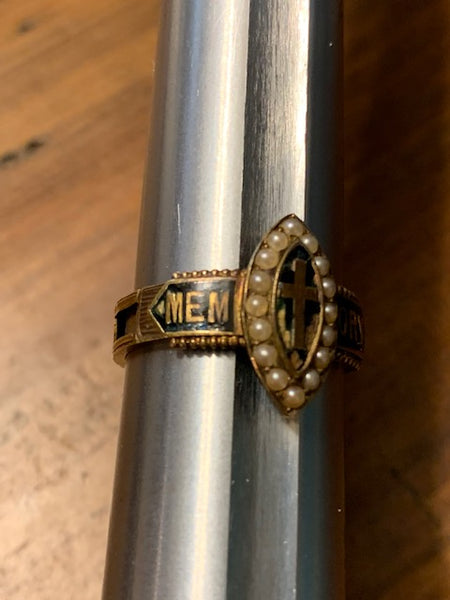 Victorian-Era 15K Gold Ring w/Authentic Hair of Christ:  The Transcendence of All Times