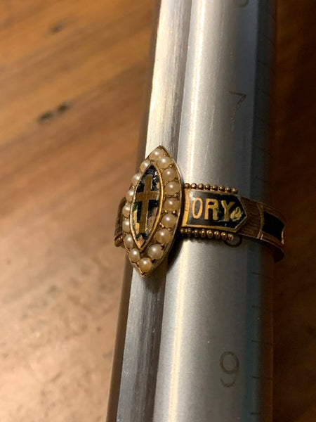 Victorian-Era 15K Gold Ring w/Authentic Hair of Christ:  The Transcendence of All Times