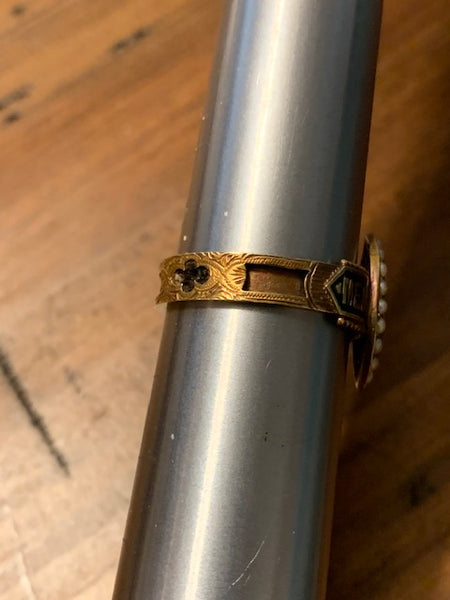 Victorian-Era 15K Gold Ring w/Authentic Hair of Christ:  The Transcendence of All Times