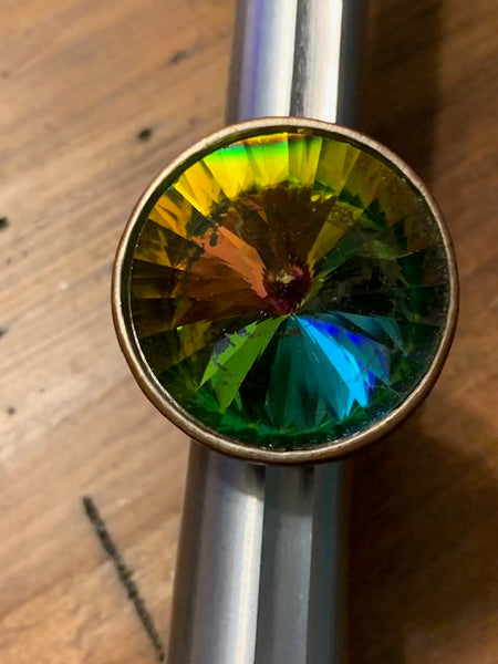 Well-Used Costume Ring w/A Dazzling Burst of Color:  Hypnosis of the Psyche