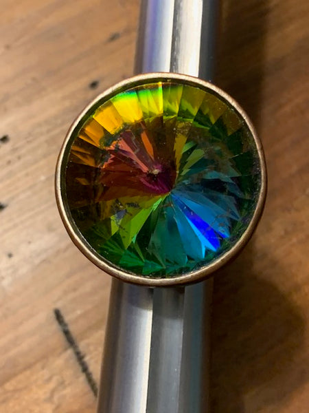 Well-Used Costume Ring w/A Dazzling Burst of Color:  Hypnosis of the Psyche