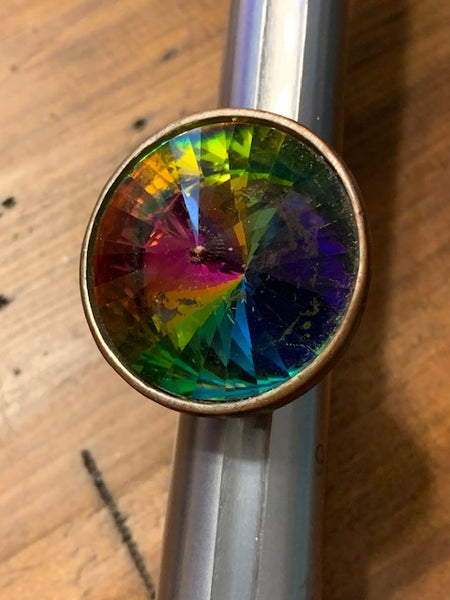 Well-Used Costume Ring w/A Dazzling Burst of Color:  Hypnosis of the Psyche