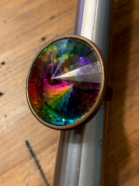 Well-Used Costume Ring w/A Dazzling Burst of Color:  Hypnosis of the Psyche