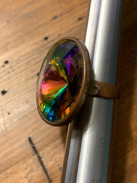 Well-Used Costume Ring w/A Dazzling Burst of Color:  Hypnosis of the Psyche