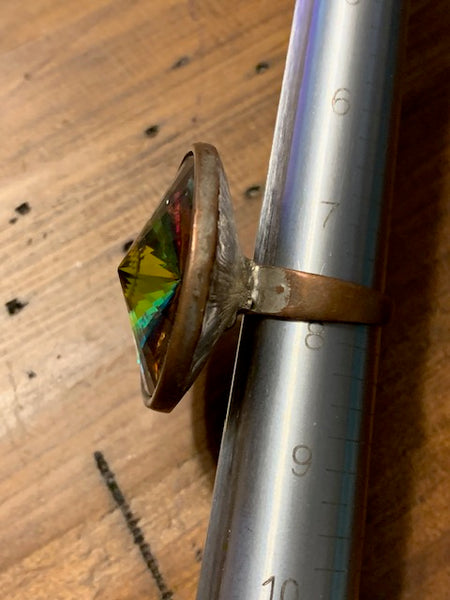 Well-Used Costume Ring w/A Dazzling Burst of Color:  Hypnosis of the Psyche
