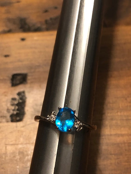 Costume Ring with Blue Stone; A Brand New Aura, A Brand New You