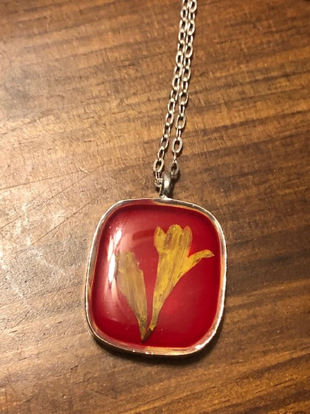 RED AND GOLD COSTUME NECKLACE,  BUILD AN EMPIRE:  WEALTH IN BUSINESS
