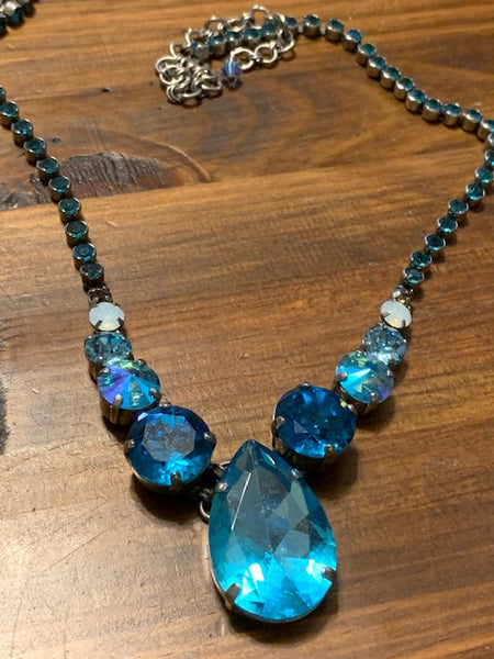 Beautiful Blue Stone Necklace:  Atlantis Frequency