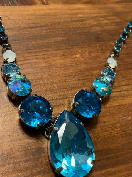 Beautiful Blue Stone Necklace:  Atlantis Frequency