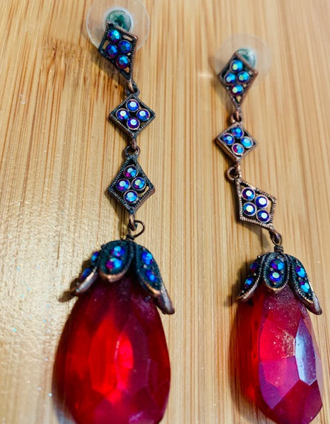 Voodoo Blood Drop Earrings