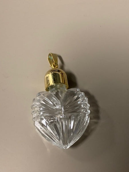 100% Crystal Heart Shaped Vial Pendant:  Order of the Blood Star Serum of Love and Reparations