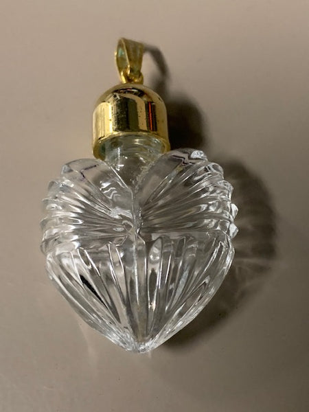 100% Crystal Heart Shaped Vial Pendant:  Order of the Blood Star Serum of Love and Reparations