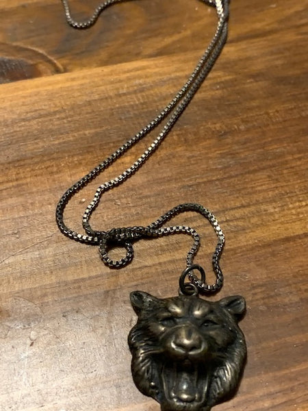 Costume Necklace w/a Lion Head:  Soft Kitty, Vamp Kitty, Purr, Purr, Purr