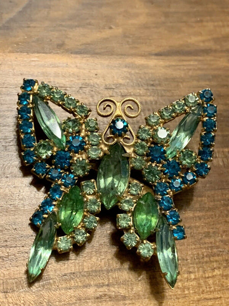 Green Rhinestone Pin: Adamic Magic Brings Abundance