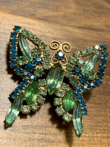 Green Rhinestone Pin: Adamic Magic Brings Abundance