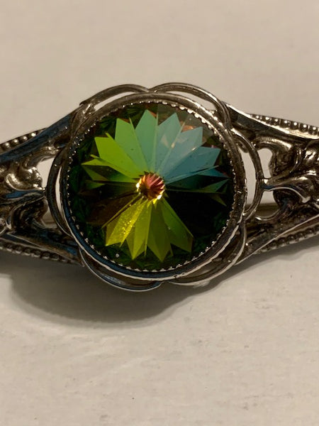 VINTAGE PIN WITH UNIQUE STONE, FEAST OF SOULS