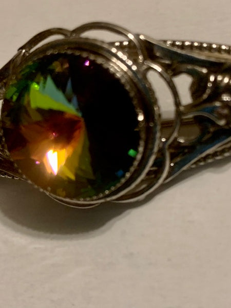 VINTAGE PIN WITH UNIQUE STONE, FEAST OF SOULS