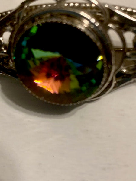 VINTAGE PIN WITH UNIQUE STONE, FEAST OF SOULS