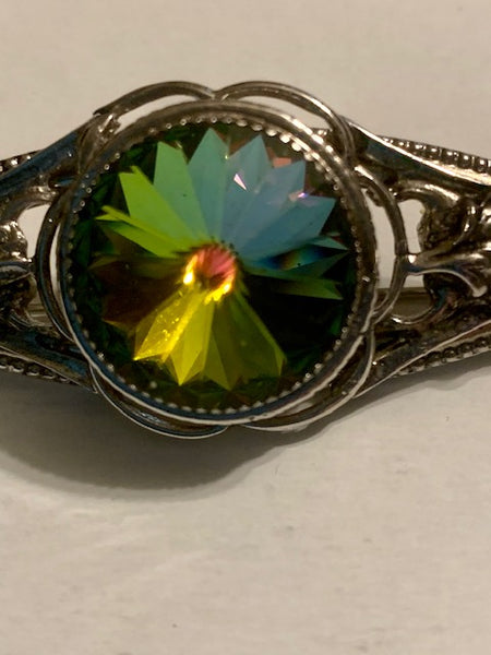 VINTAGE PIN WITH UNIQUE STONE, FEAST OF SOULS