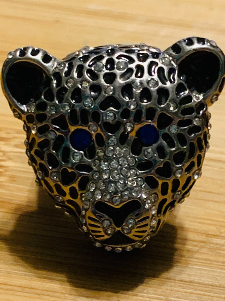 PowerKiss Kitty green eyes gold tone